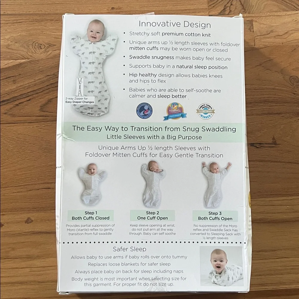 Amazing Baby Transitional Swaddle Sack S NIB